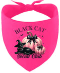 Pink and Black Cat Social Club Pet Bandana
