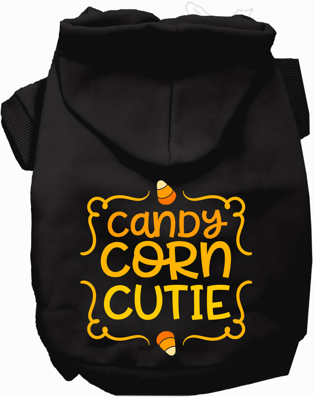 Black Candy Corn Cutie Pet Hoodie