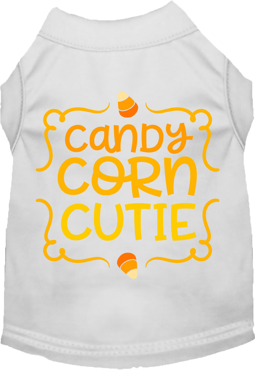 White Candy Corn Cutie pet shirt