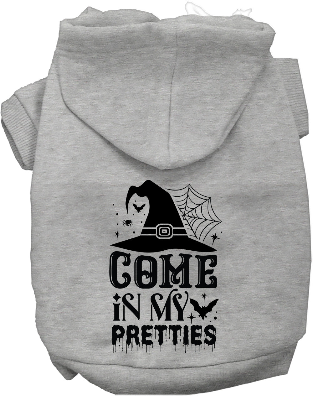 Gray Come In My Pretties pet hoodie