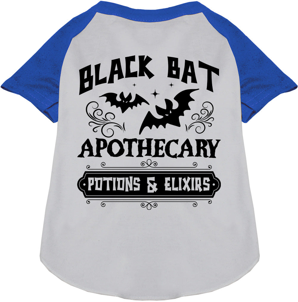 Blue sleeve potion bottle pet raglan shirt
