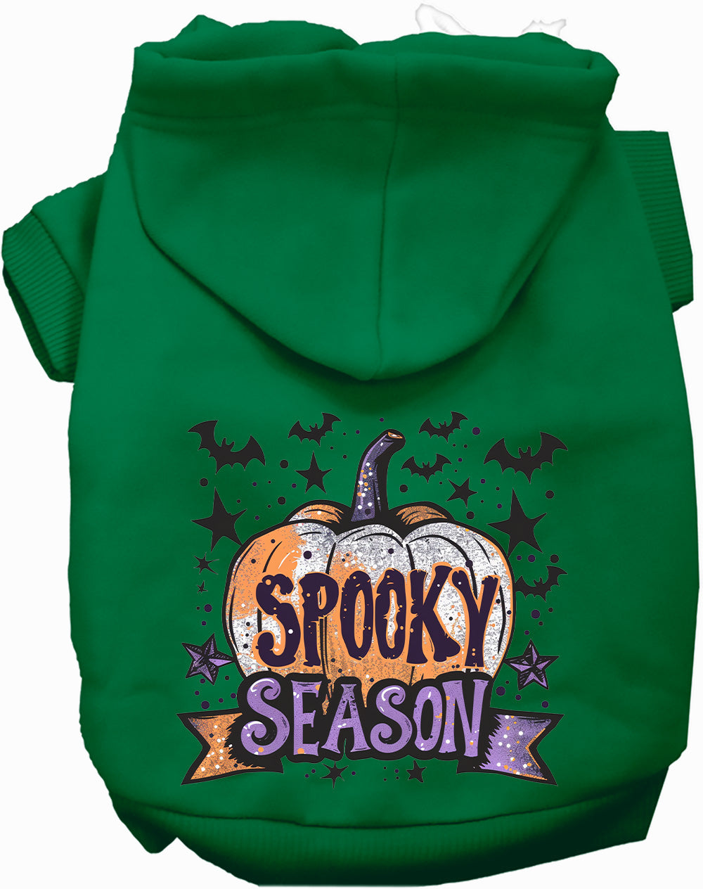 Green Batty Spooky Season Pet Hoodie