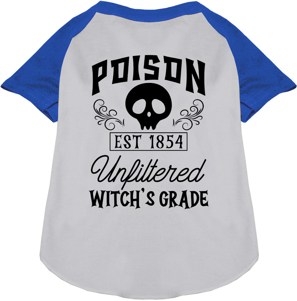Blue Poison Bottle Costume Pet Raglan Shirt