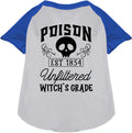 Blue Poison Bottle Costume Pet Raglan Shirt