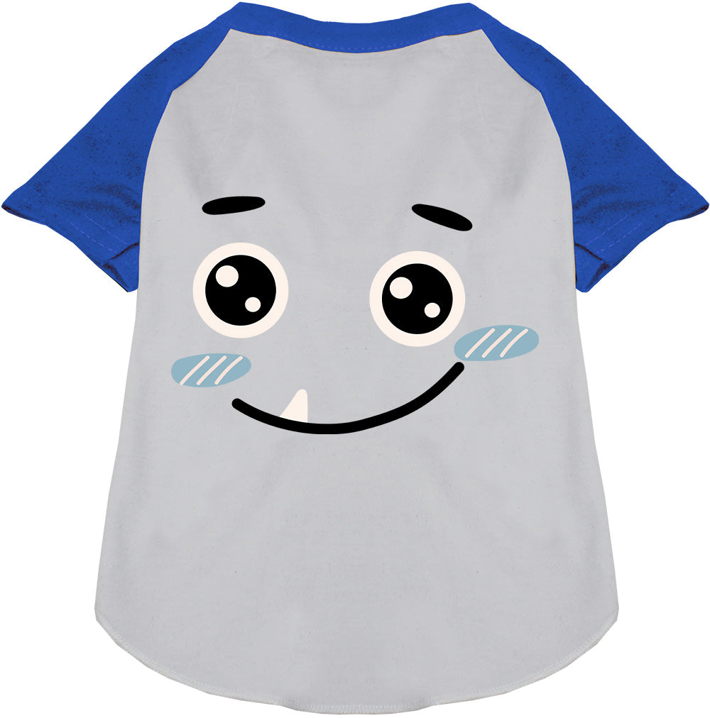 Blue Bluetooth Monster Costume Pet Raglan Shirt