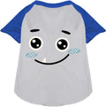Blue Bluetooth Monster Costume Pet Raglan Shirt
