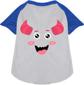 Mischiefmauve Monster Costume Pet Raglan Shirt blue sleeves