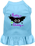 Blue Batty for Daddy pet dress with bat design