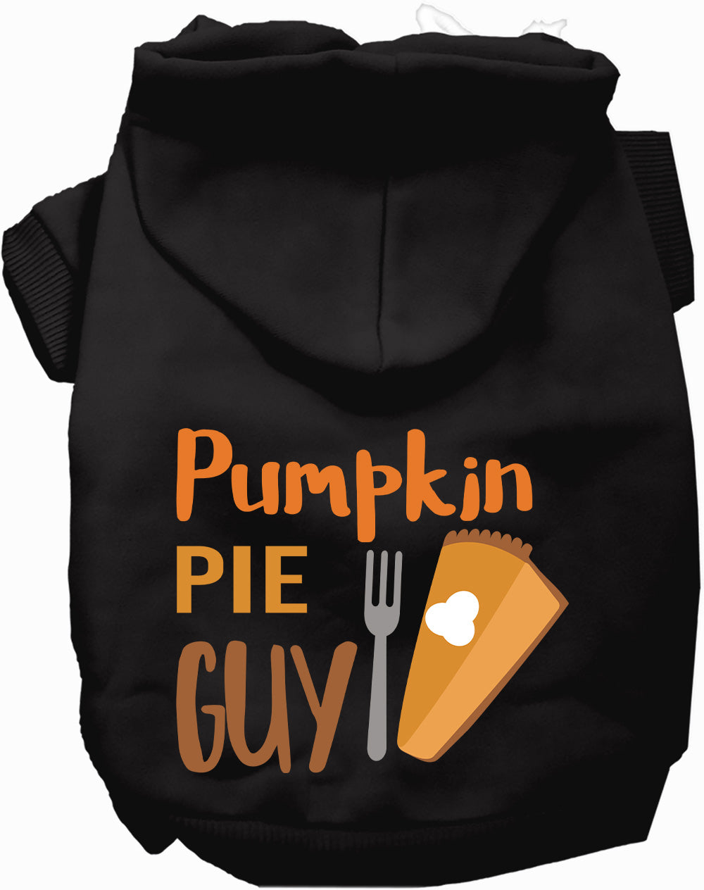 Black Pumpkin Pie Guy pet hoodie