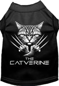 Black Catverine Pet Shirt with claw design
