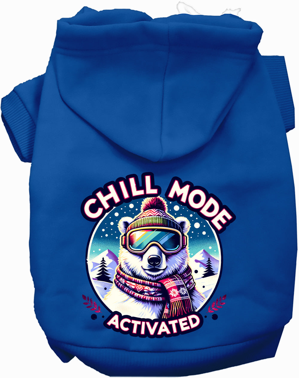 Royal blue Chill Mode Activated Pet Hoodie