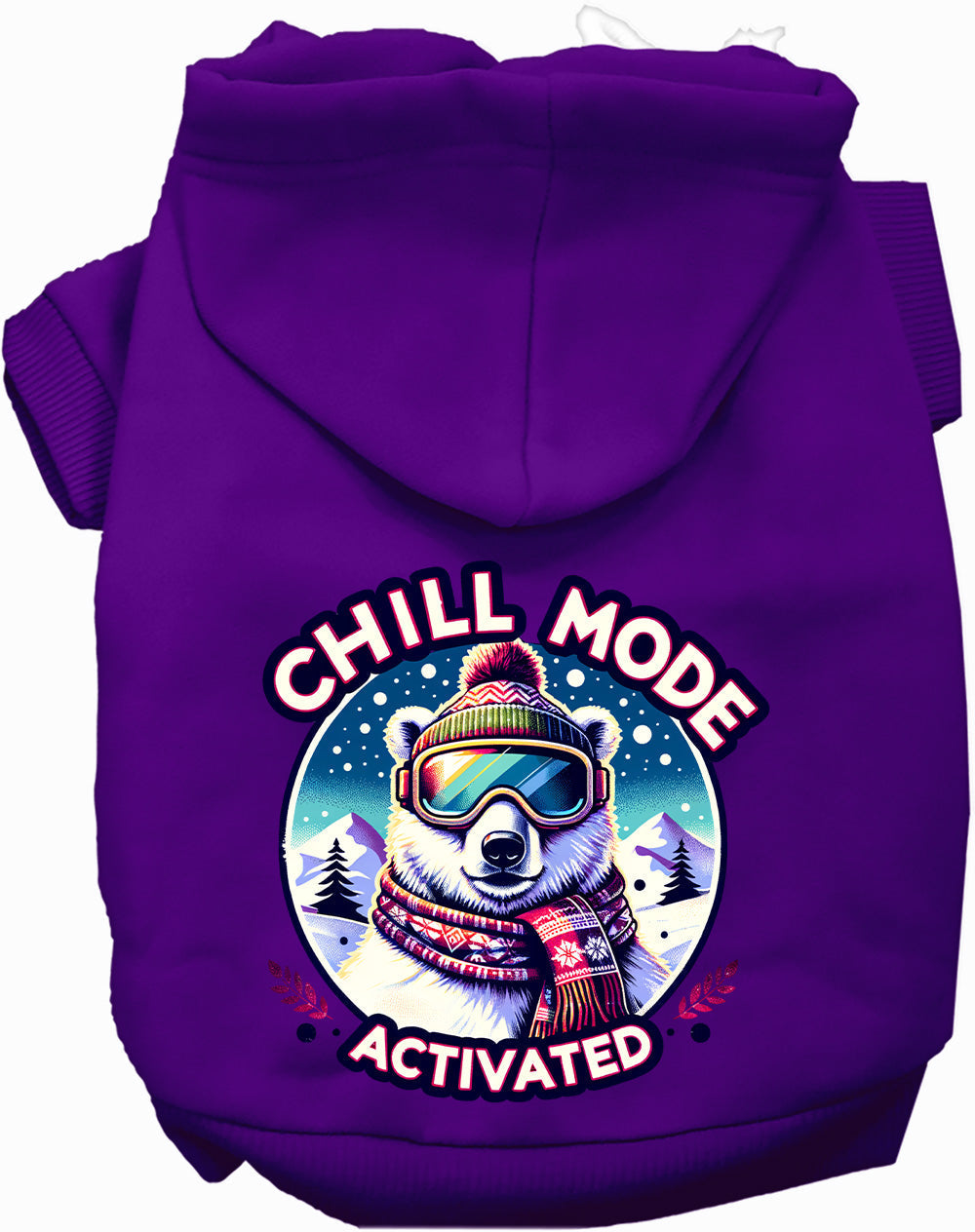 Purple Chill Mode Activated Pet Hoodie