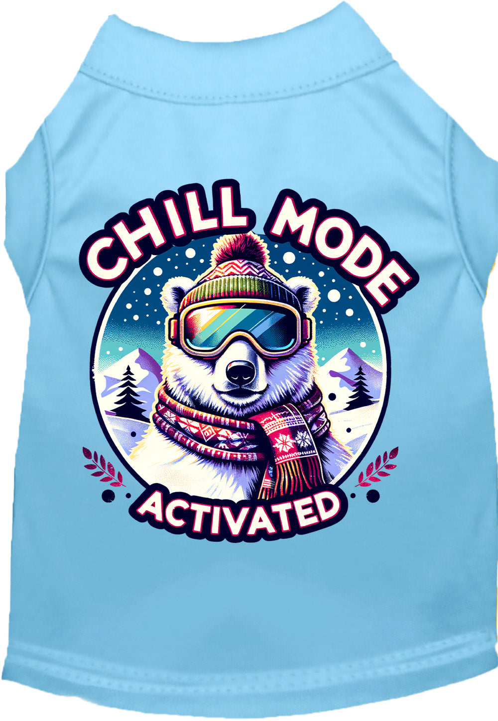 Light Blue Chill Mode Activated Pet Shirt