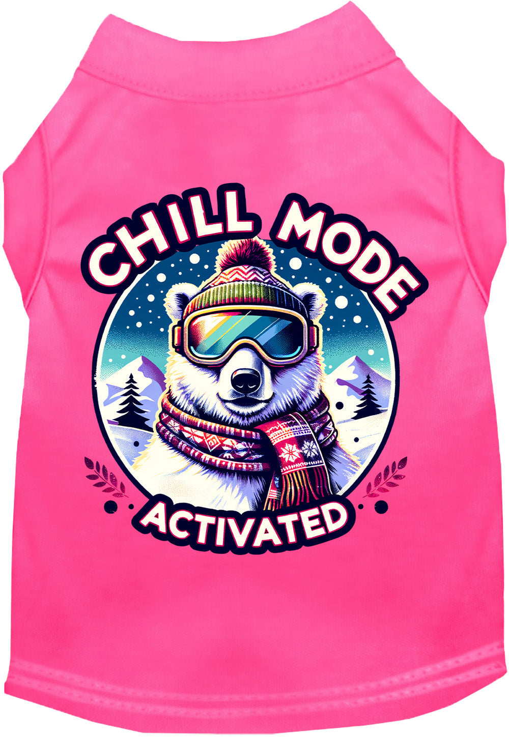 Hot Pink Chill Mode Activated Pet Shirt