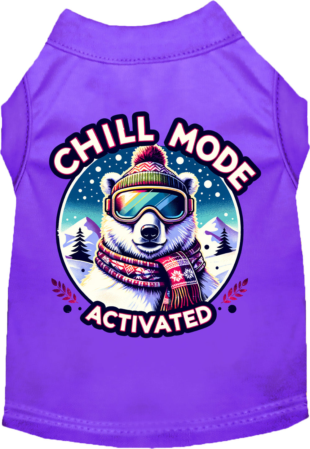 Purple Chill Mode Activated Pet Shirt