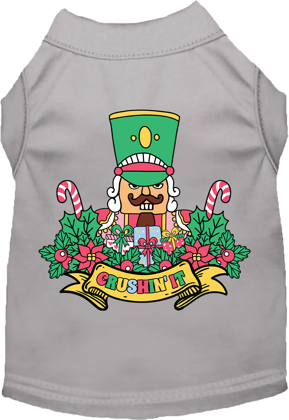 Gray Crushin' It Nutcracker Style Pet Shirt