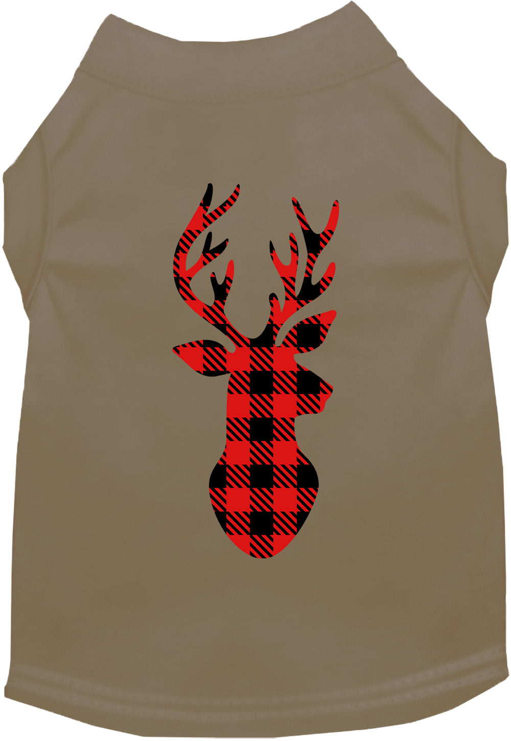 Brown buffalo check deer pet shirt