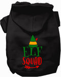 Black Elf Squad Pet Hoodie for dogs