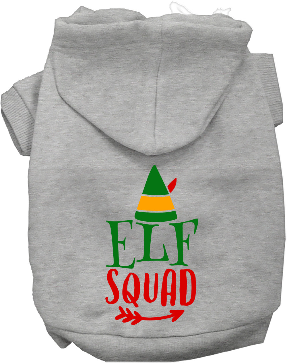 Gray Elf Squad Pet Hoodie for dogs