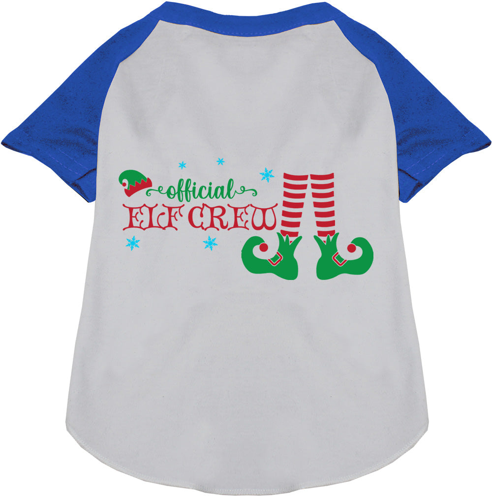Blue Elf Crew Pet Raglan Shirt