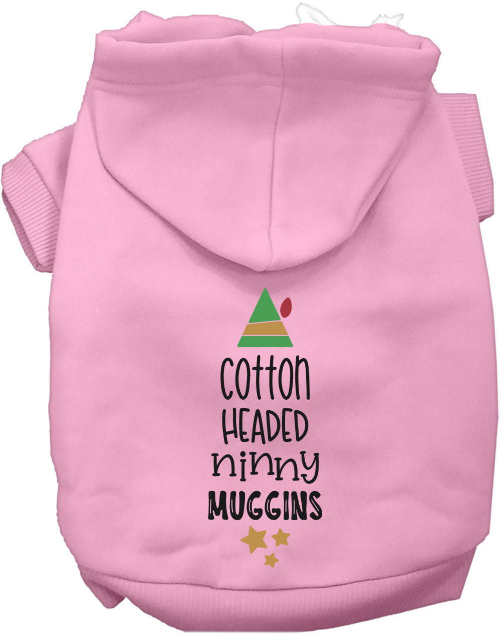 Pink Cotton Headed Ninny Muggins Pet Hoodie