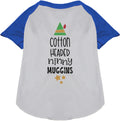 Blue Cotton Headed Ninny Muggins pet raglan shirt