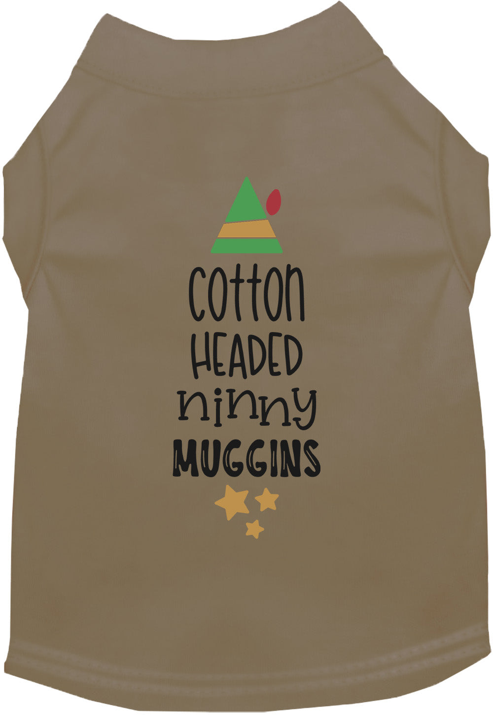 Brown Cotton Headed Ninny Muggins pet shirt