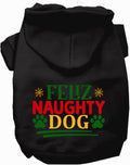 Black Feliz Naughty Dog Pet Hoodie