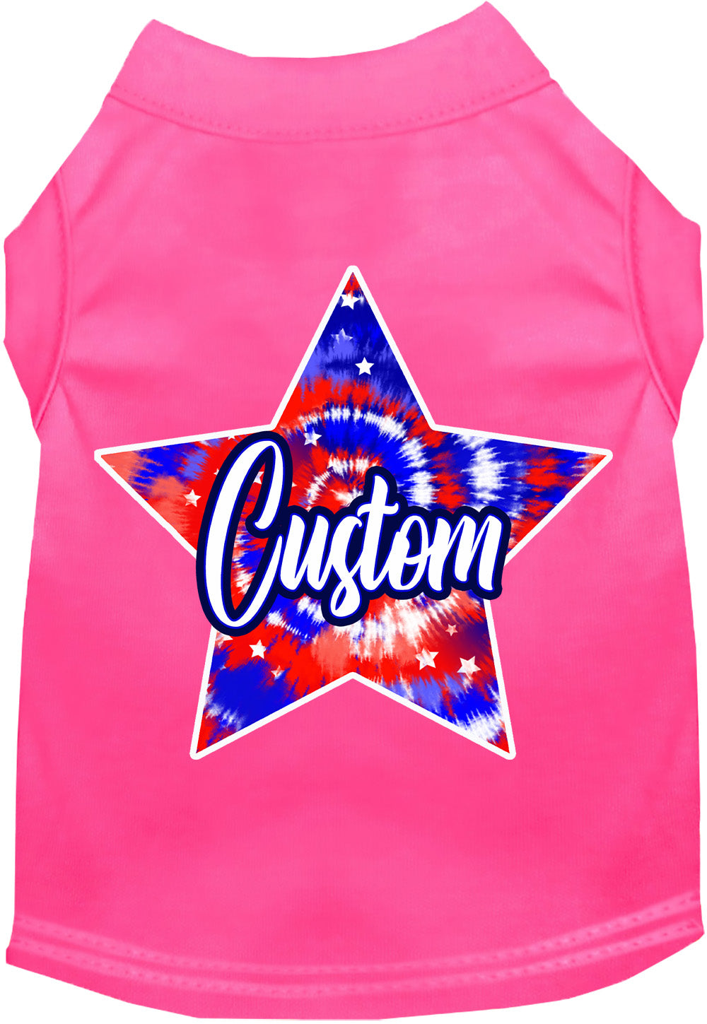 Custom Patriotic Tie Dye Pet Shirt