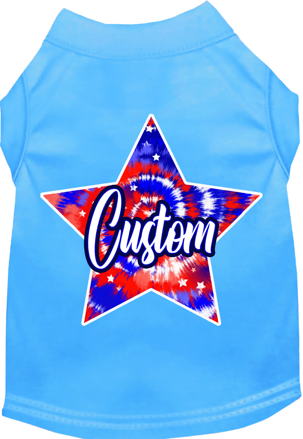 Custom Patriotic Tie Dye Pet Shirt