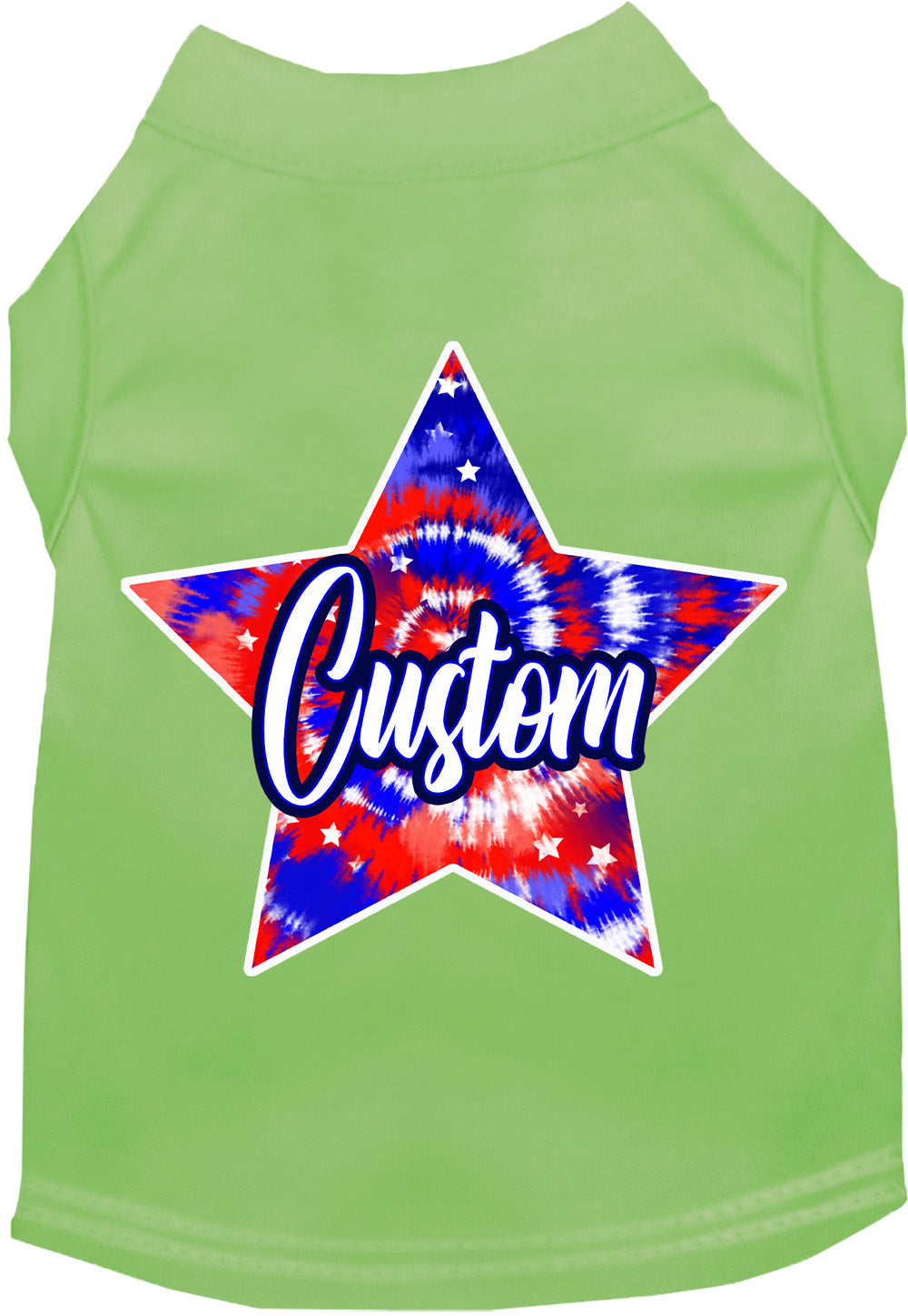 Custom Patriotic Tie Dye Pet Shirt