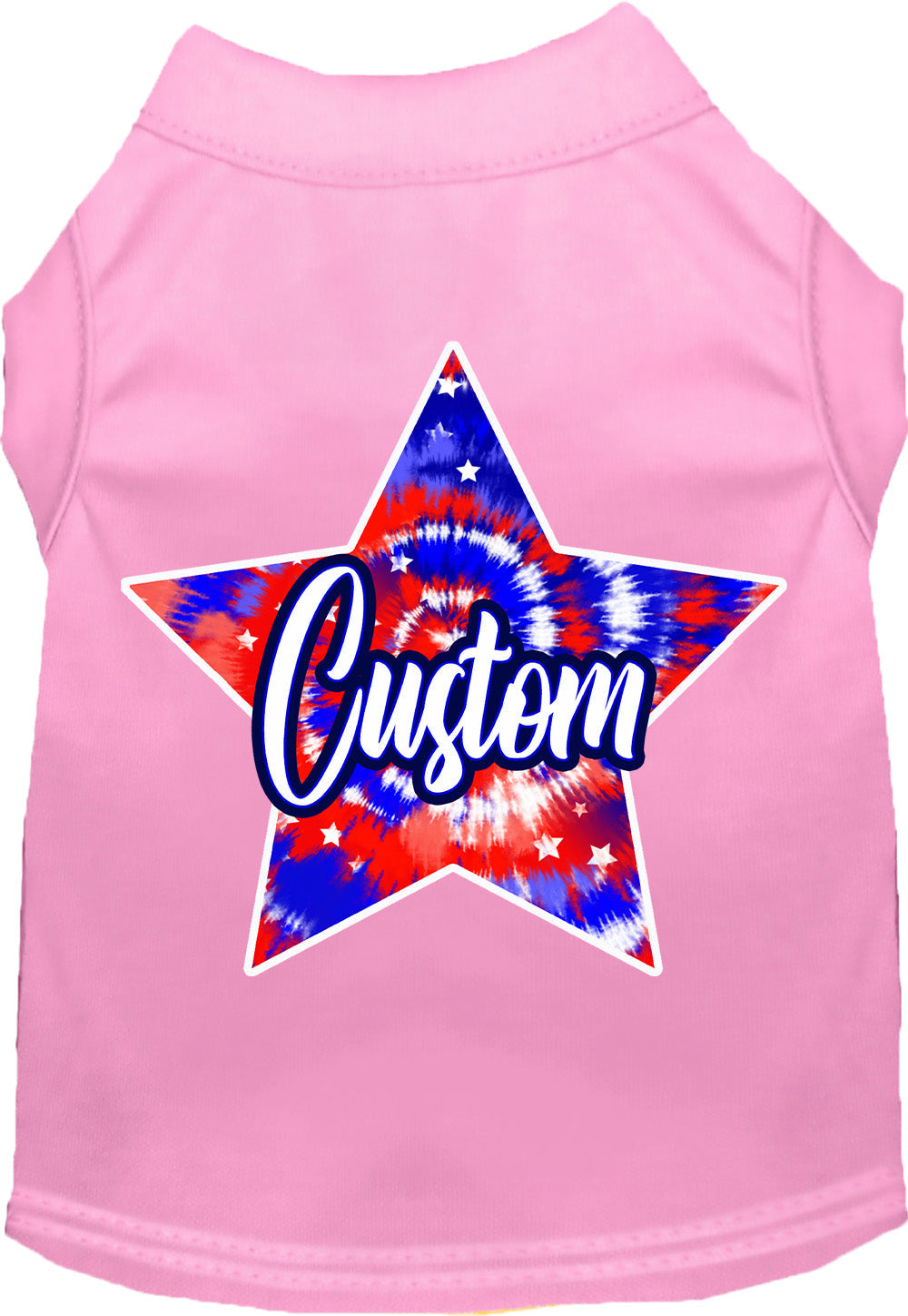 Custom Patriotic Tie Dye Pet Shirt