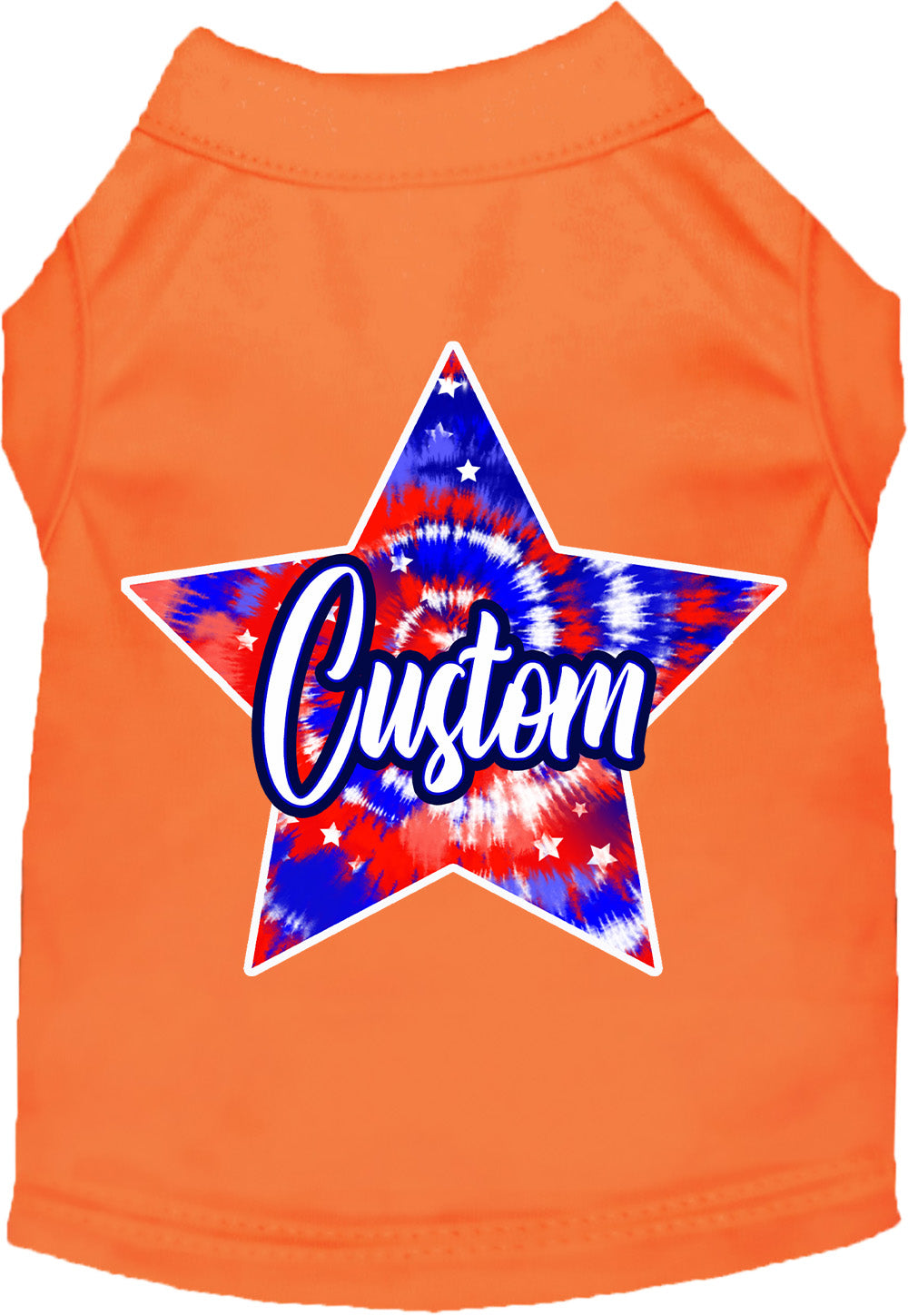 Custom Patriotic Tie Dye Pet Shirt