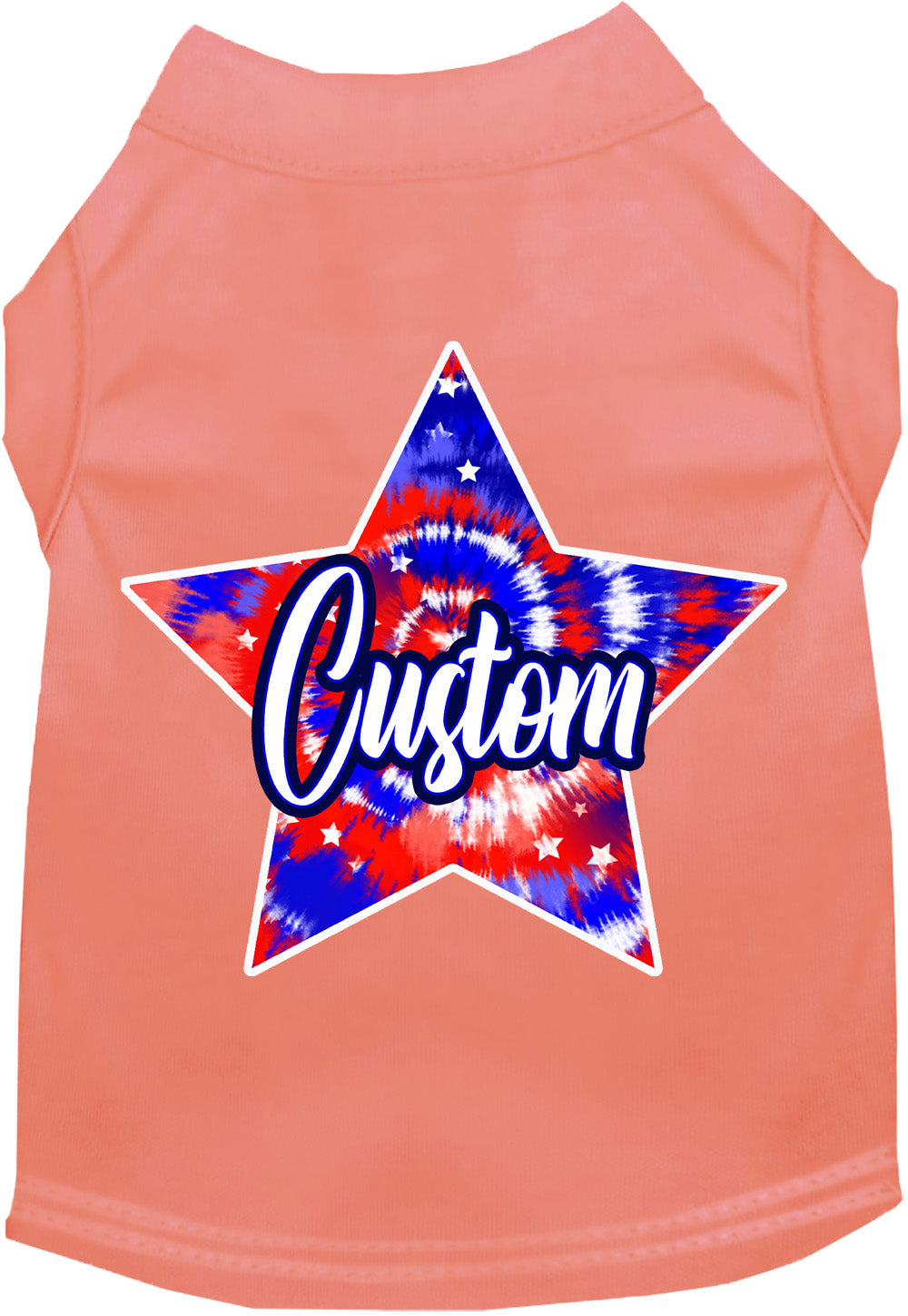 Custom Patriotic Tie Dye Pet Shirt