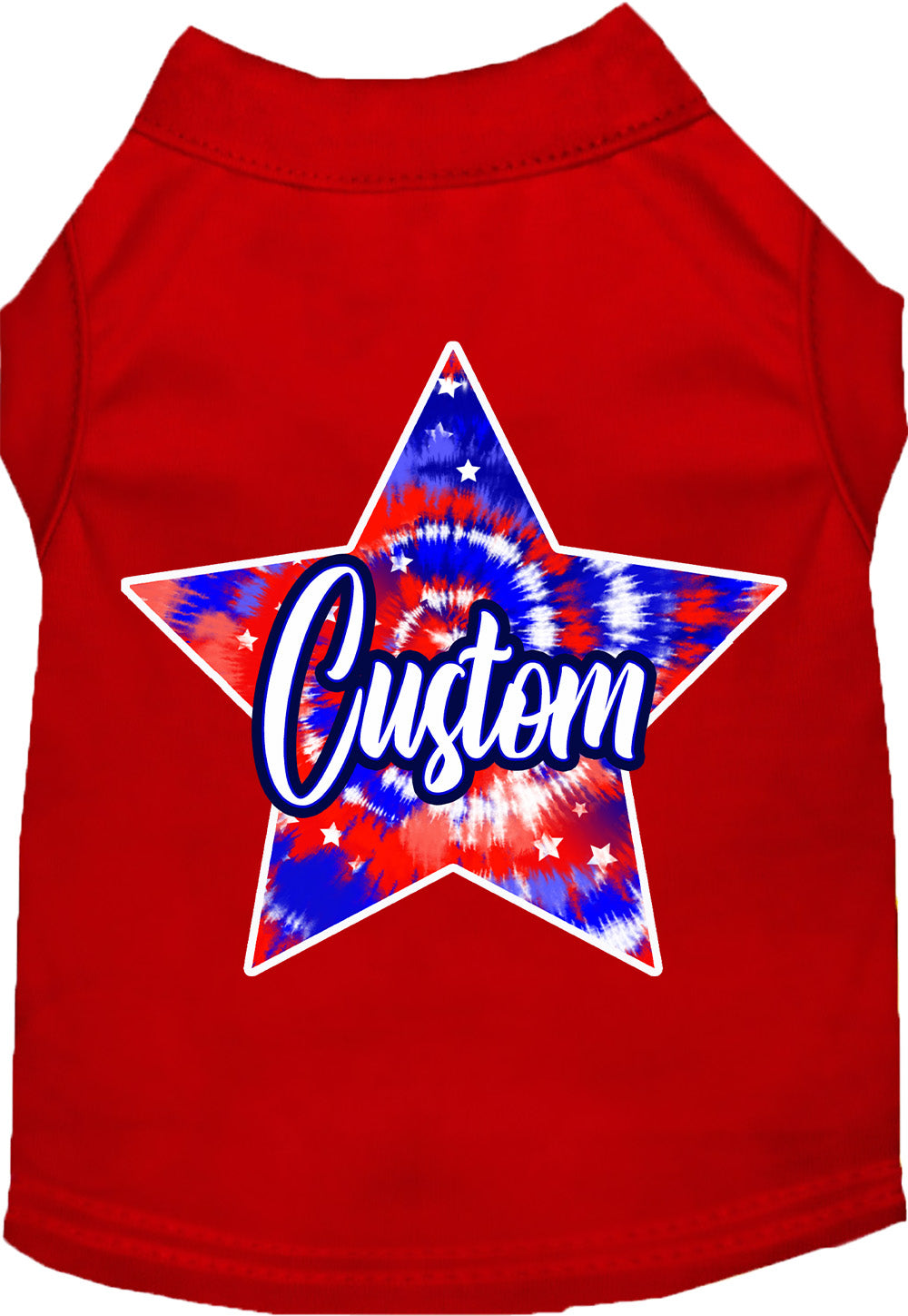 Custom Patriotic Tie Dye Pet Shirt