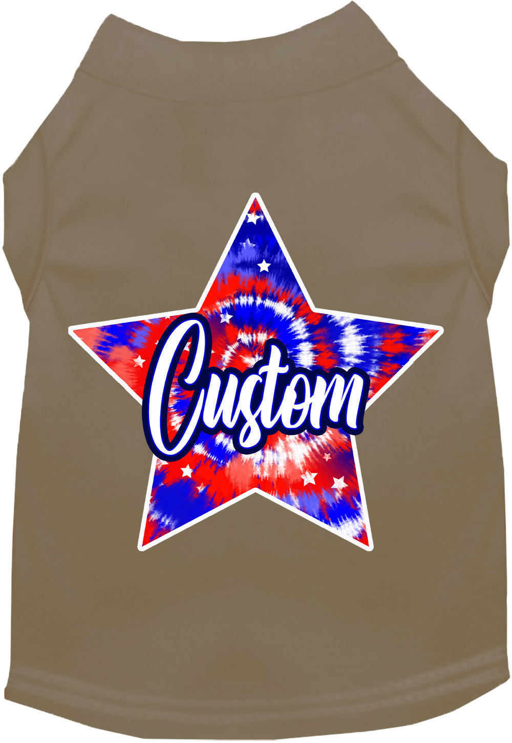 Custom Patriotic Tie Dye Pet Shirt