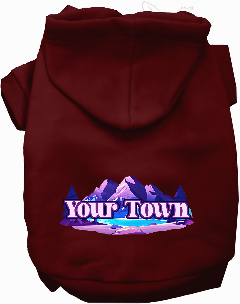 Custom Alpine Pawscape Pet Hoodie