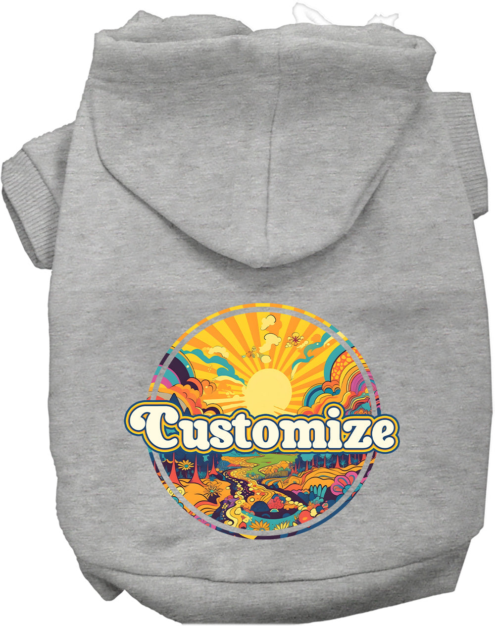 Custom Trippy Peaks Pet Hoodie