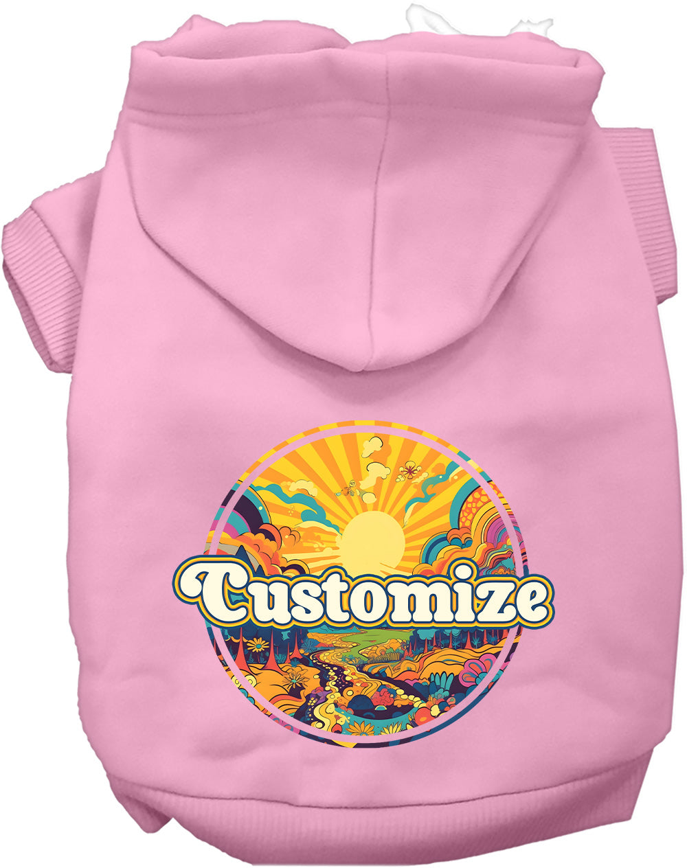 Custom Trippy Peaks Pet Hoodie