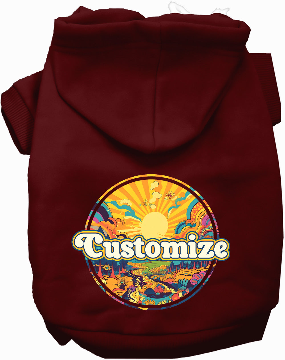 Custom Trippy Peaks Pet Hoodie