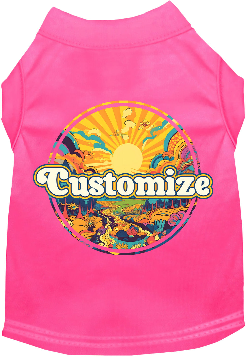 Custom Trippy Peaks Pet Shirt