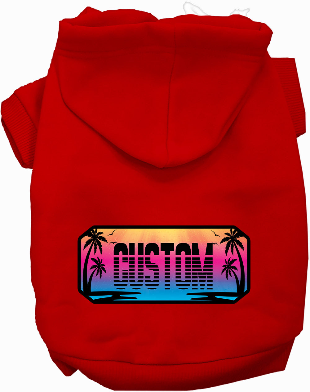 Custom Beach Shades Pet Hoodie