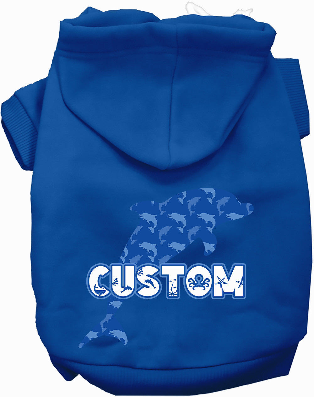Custom Blue Dolphins Pet Hoodie