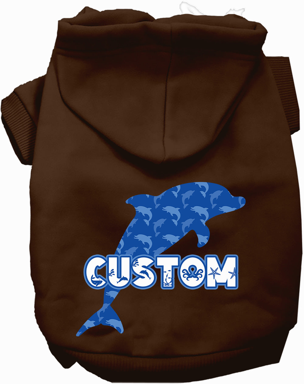 Custom Blue Dolphins Pet Hoodie
