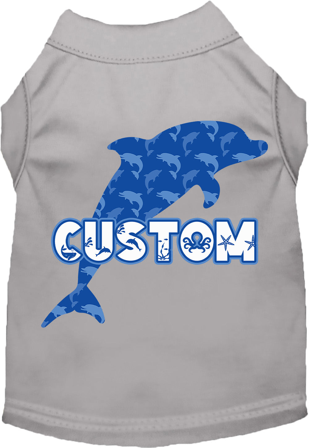 Custom Blue Dolphins Pet Shirt