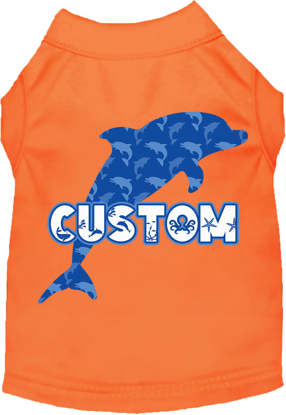 Custom Blue Dolphins Pet Shirt