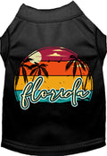 Custom Retro Beach Sunset Pet Shirt
