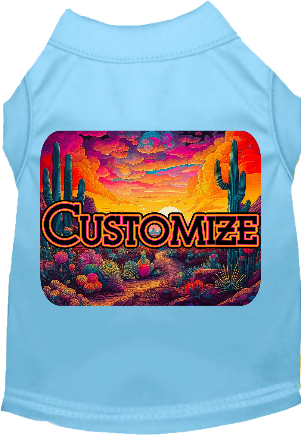 Custom Neon Desert Pet Shirt