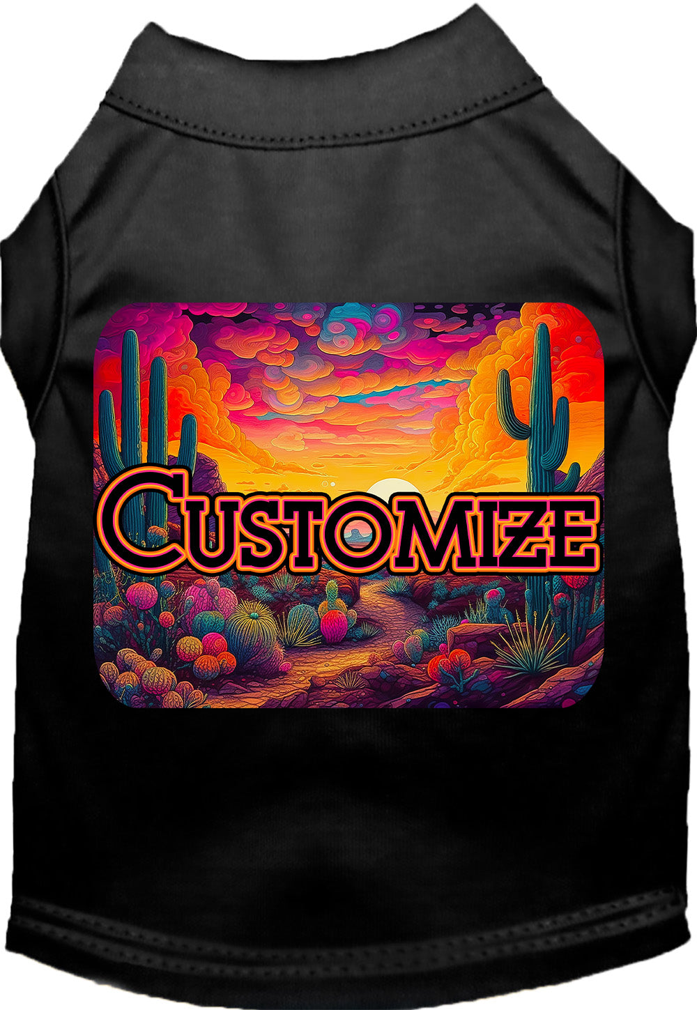 Custom Neon Desert Pet Shirt