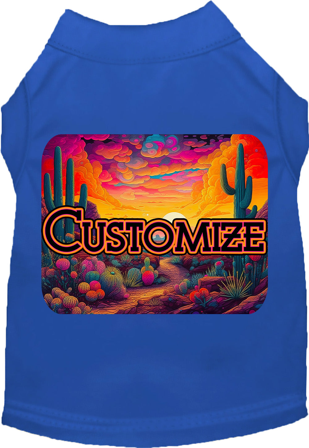Custom Neon Desert Pet Shirt
